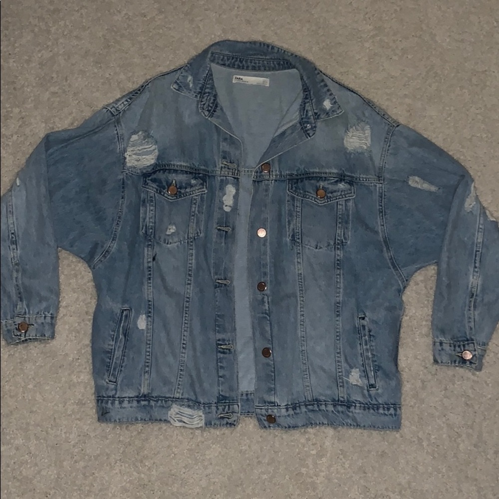 Distressed Denim Jacket